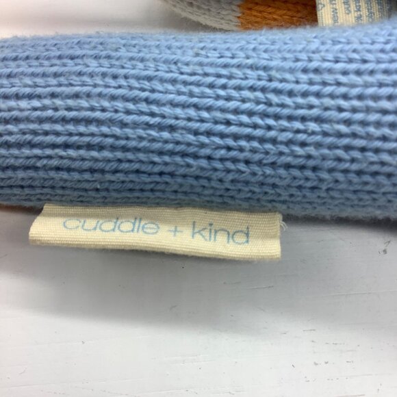 Cuddle + Kind Wyatt The Fox 14" Hand-Knit Doll Plush Stuffed Animal Handmade - Picture 6 of 7